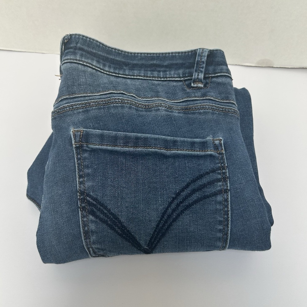 Democracy "Ab"solution Hi-Rise Distressed Cropped Denim Jeans Size 10 #B17841XP2